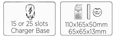 Wireless Paging System U7 Pager System Dimension